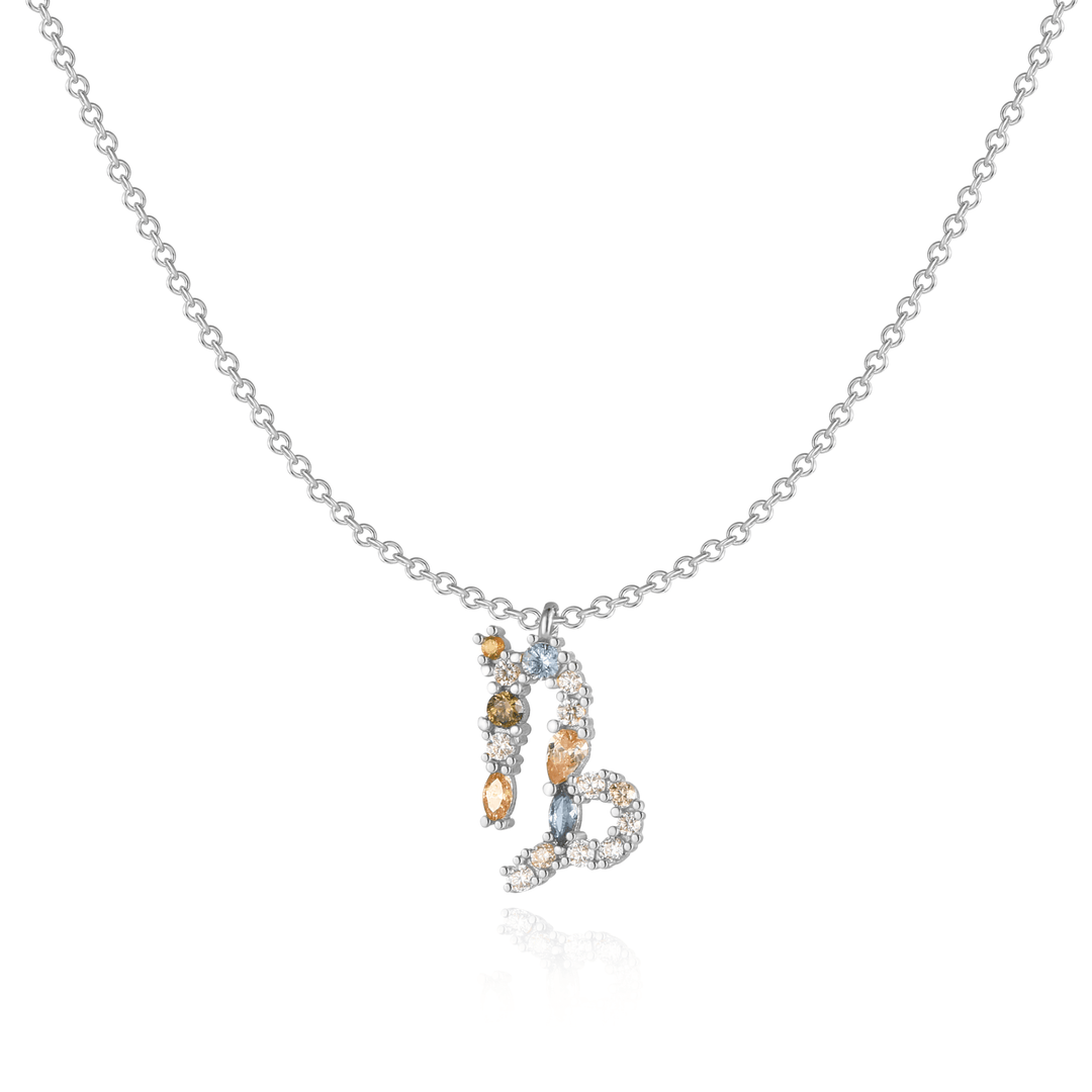 Sternzeichen-Kette | Silber Gold Stilvoll Einzigartig Verstellbar Langlebig-Silber-Steinbock-Luzern Mode