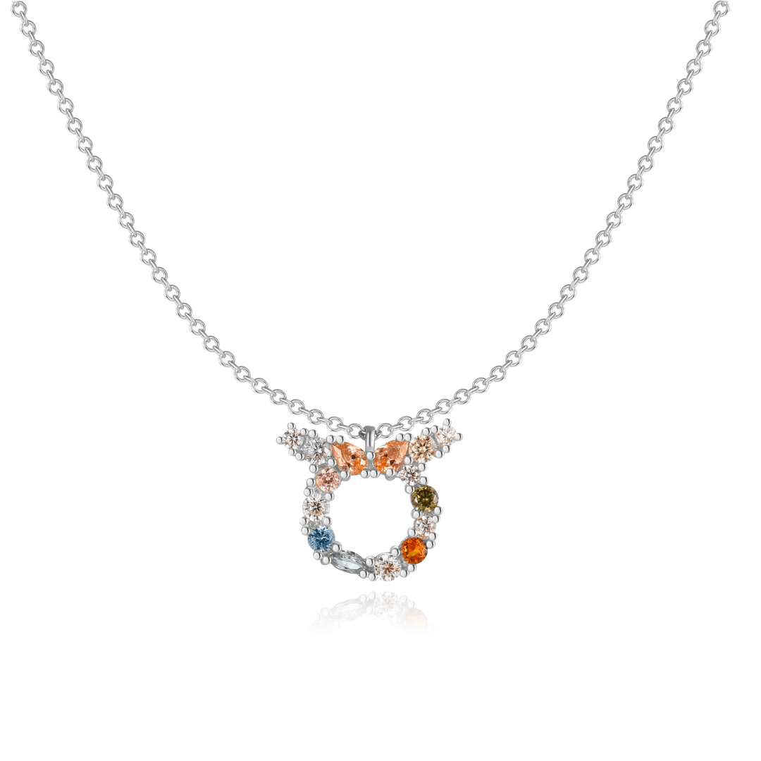 Sternzeichen-Kette | Silber Gold Stilvoll Einzigartig Verstellbar Langlebig-Silber-Stier-Luzern Mode