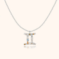 Sternzeichen-Kette | Silber Gold Stilvoll Einzigartig Verstellbar Langlebig-Silber-Zwillinge-Luzern Mode