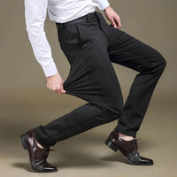 Herren Chinohose Business Casual Slim Fit Anzughose-Luzern Mode