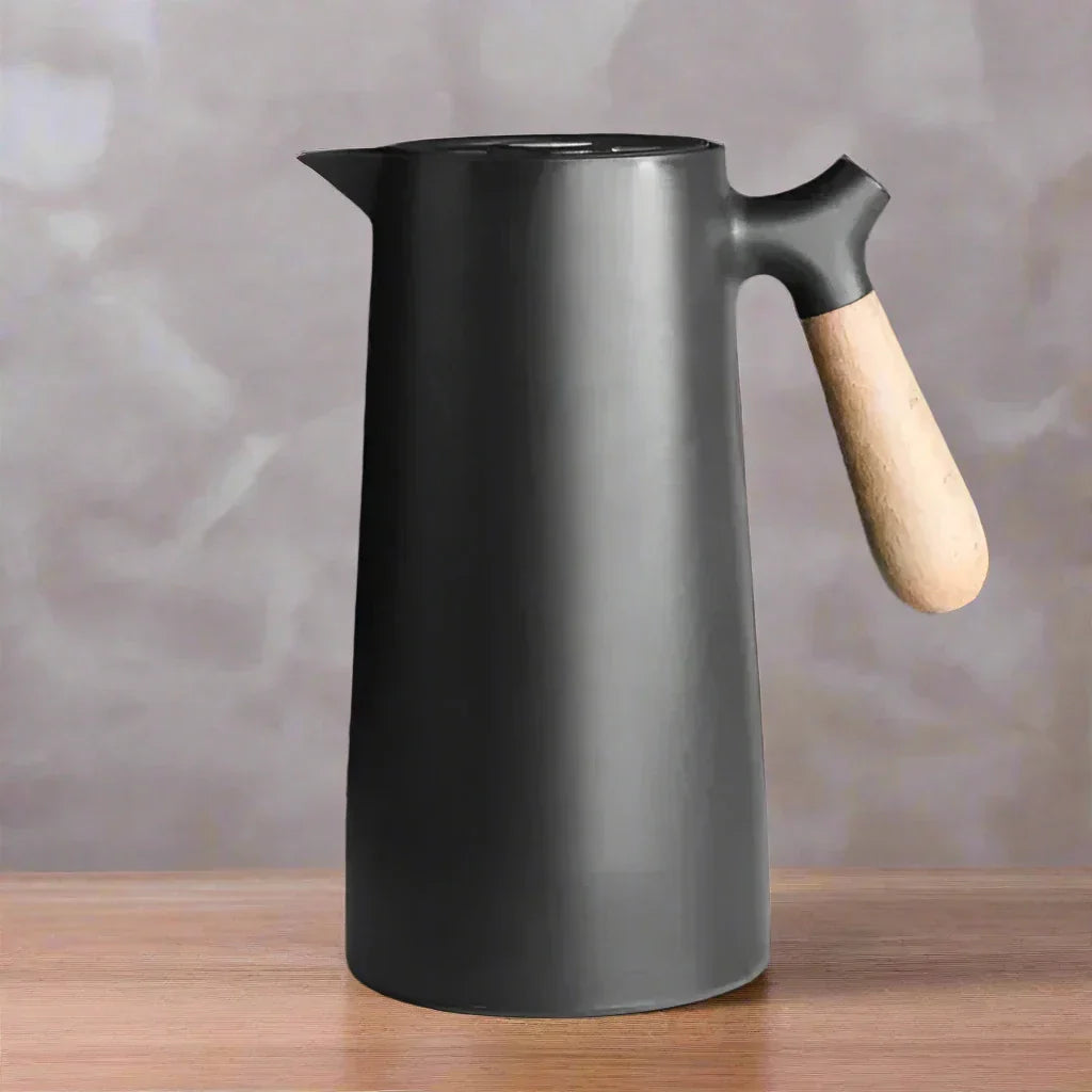 Thermosflasche | Skandinavisch | Stilvoll | Isolierend | Vielseitig | Langlebig-Schwarz-Luzern Mode