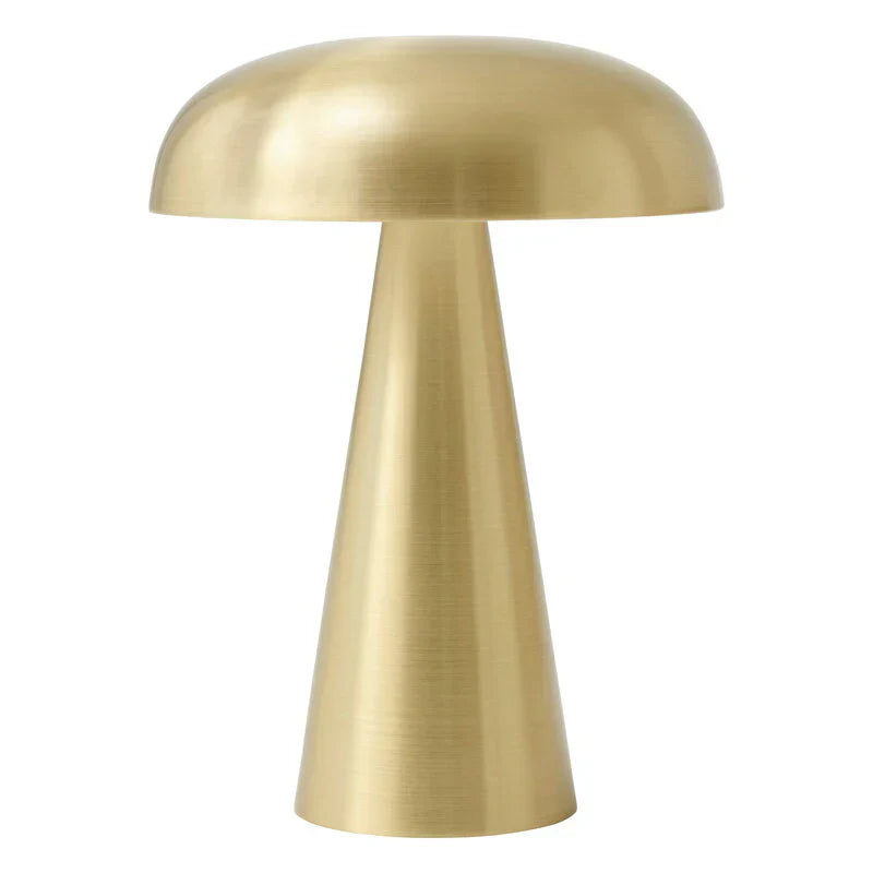Tischlampe | Pilz Tragbar Kompakt Langlebig Stilvoll Wiederaufladbar-Gold-Luzern Mode
