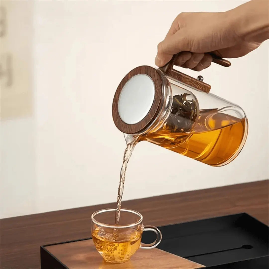 Glas-Teekanne | Transparent Thermoresistent Stilvoll Langlebig Mit Sieb-Luzern Mode