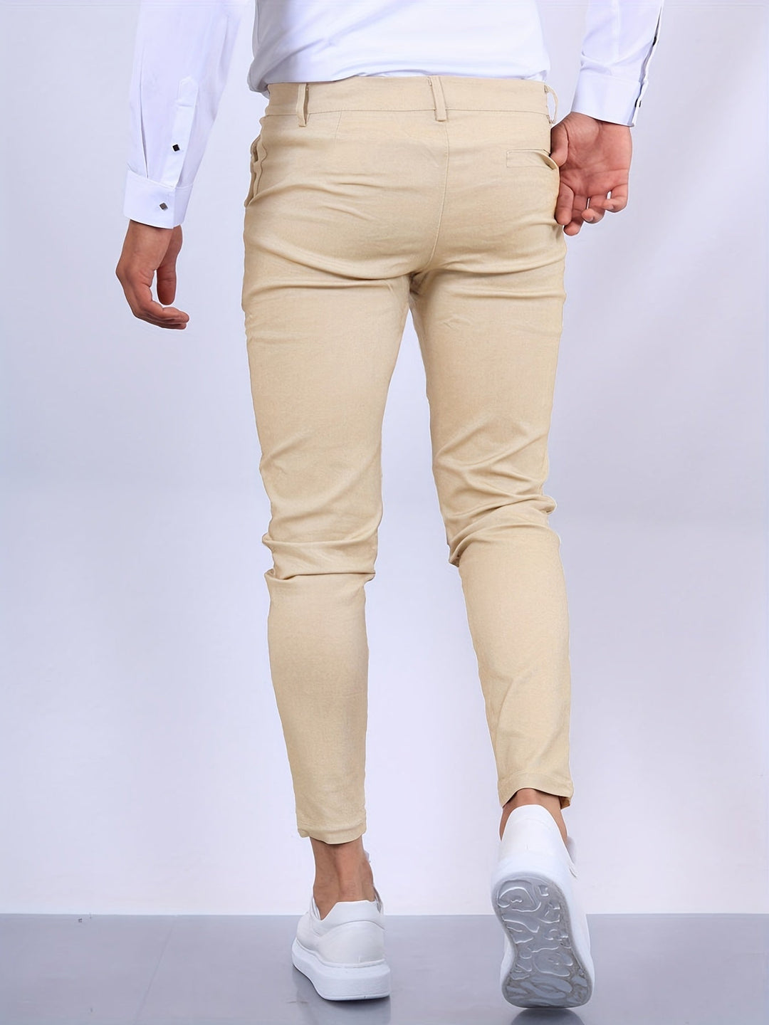 Herren Chinohose Slim Fit mit Stretch für Freizeit und Büro-Luzern Mode