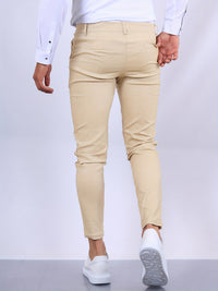 Herren Chinohose Slim Fit mit Stretch für Freizeit und Büro-Luzern Mode