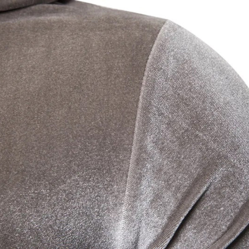 Herren Samt Hoodie Rückseite - Bequemer Kapuzenpullover-Luzern Mode