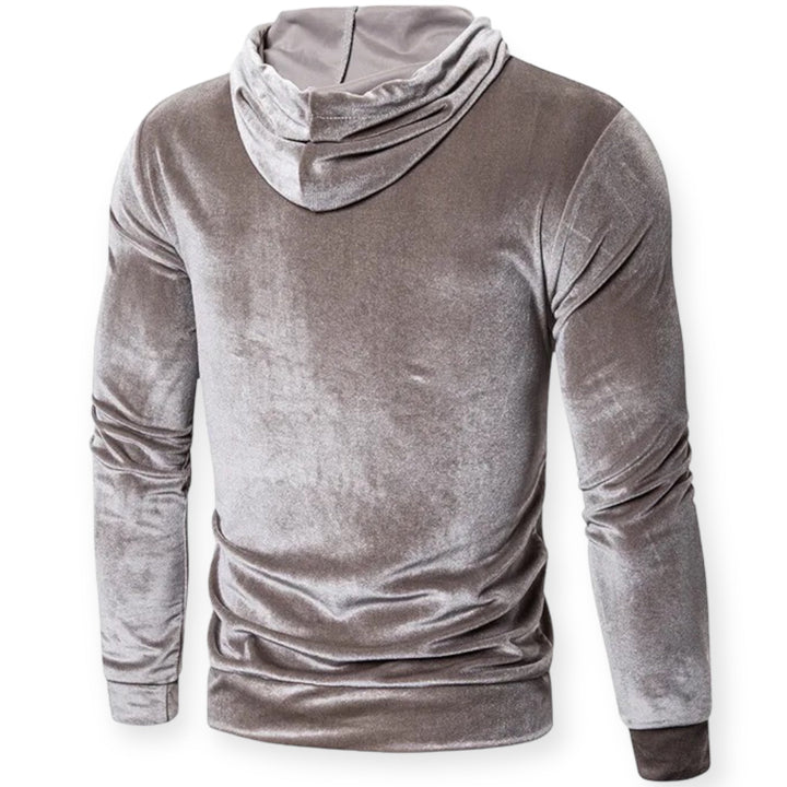 Herren Samt Hoodie Rückseite - Bequemer Kapuzenpullover-Luzern Mode