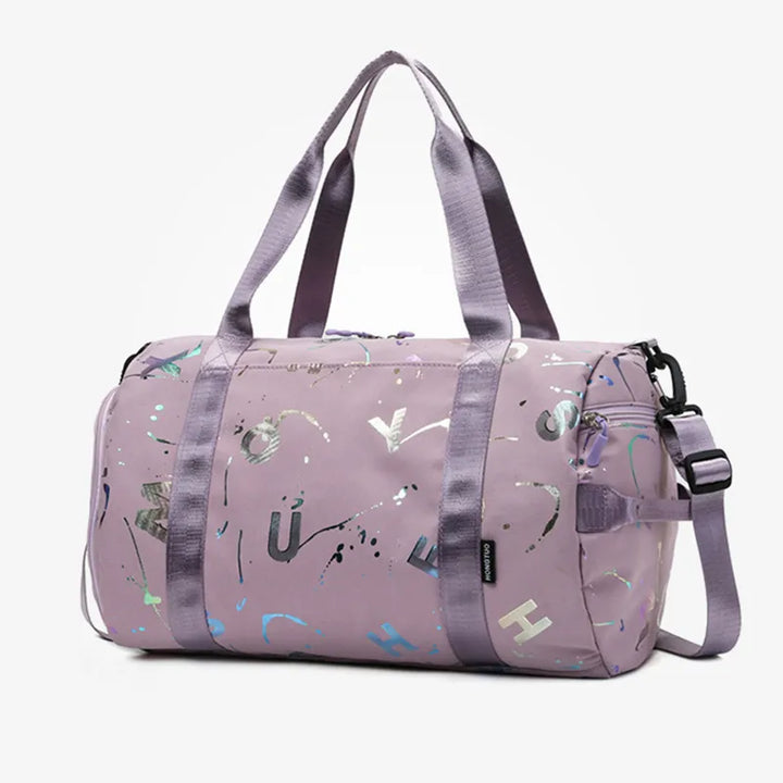 Sporttasche mit abstraktem Design für Damen und Herren-Lila-Luzern Mode