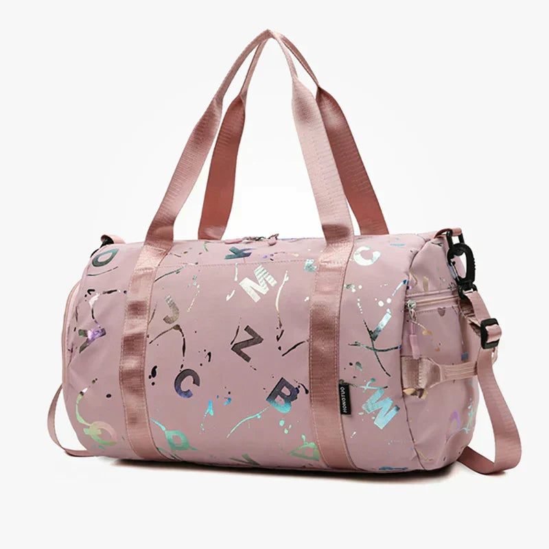 Sporttasche mit abstraktem Design für Damen und Herren-Rosa-Luzern Mode
