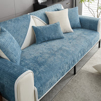 Sofaüberzug | Stilvoll Nachhaltig Antikratz Weich Bequem Vielseitig-Blau-70*70 cm-Luzern Mode