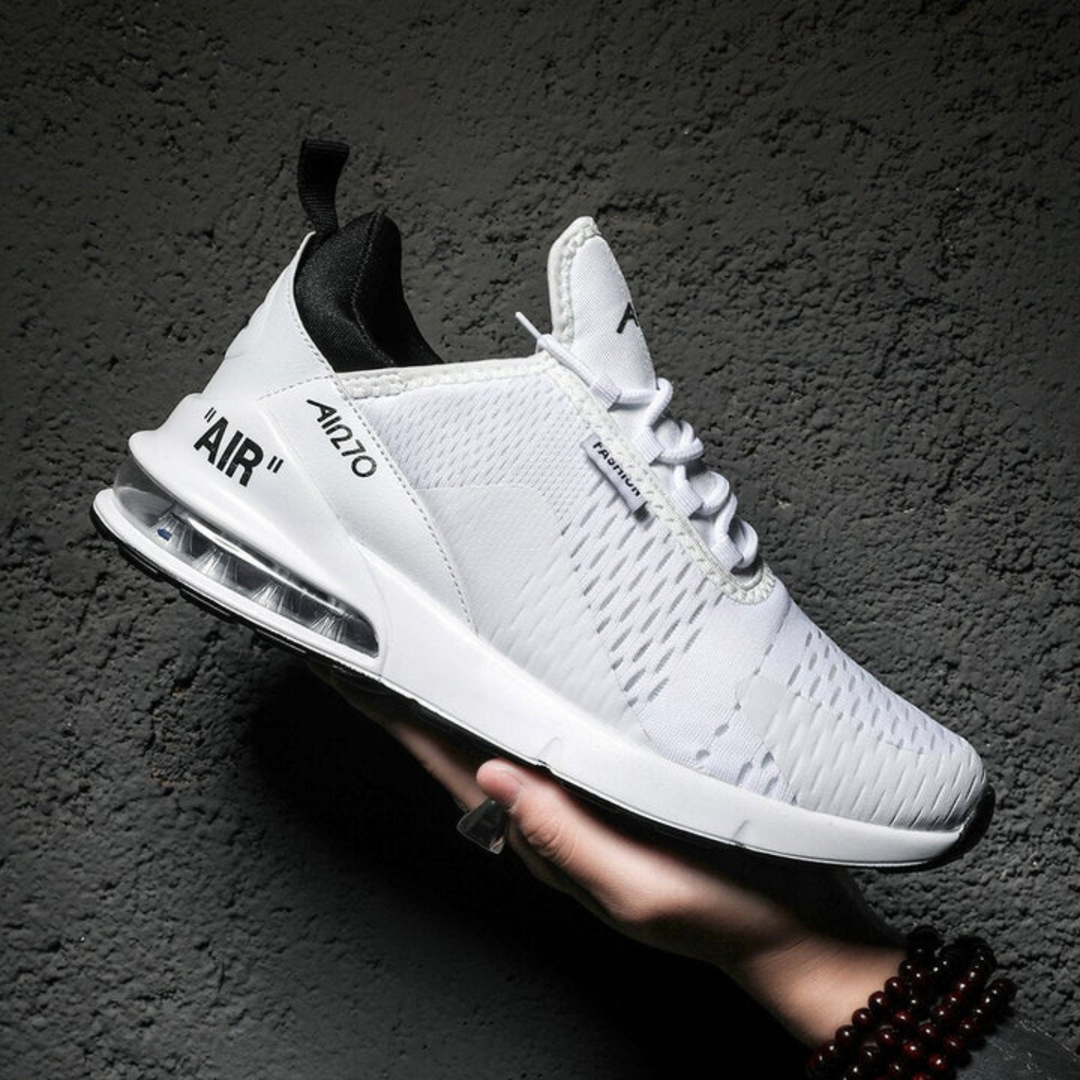 Unisex Sneaker mit Luftpolster-Sohle für Komfort und Stil-Weiß-39-Luzern Mode