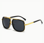 UV400 Sonnenbrille Unisex | Edler Sommer-Look | Leichter Rahmen mit Stil-Schwarz-Luzern Mode