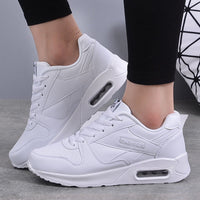 Damen Sneaker mit Augenmotiv - Bequeme Freizeitschuhe-Weiß-35-Luzern Mode