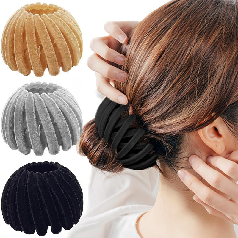 Verstellbarer Haargummi für verschiedene Haarlängen-Set 3-Luzern Mode
