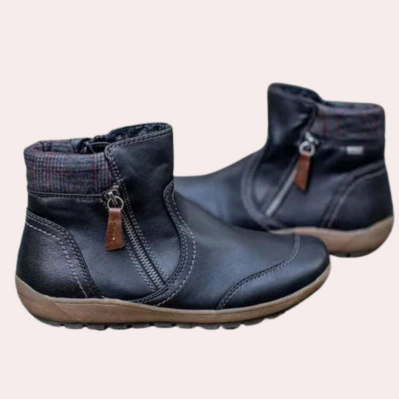 Damen Stiefeletten mit Reißverschluss und Komfortsohle-Luzern Mode