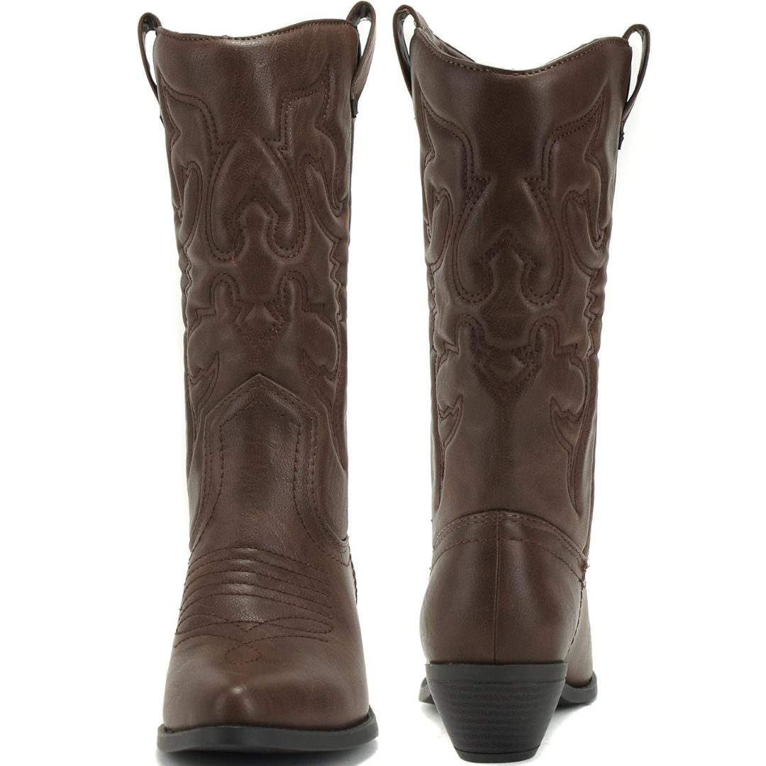Hochwertige Westernstiefel für Damen mit Stickerei-Luzern Mode