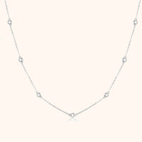 Zirkonia Halskette | Funkelnd Sterlingsilber Stilvoll Langlebig-Silber-Luzern Mode