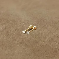 Ohrstecker | Zirkonia Stilvoll Glänzend Langlebig Titan Stahl Robust-3 mm (1 Paar)-Luzern Mode