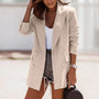 Damen Blazer Elegant Büro Outfits Zweireihig Modern-Beige-S-Luzern Mode