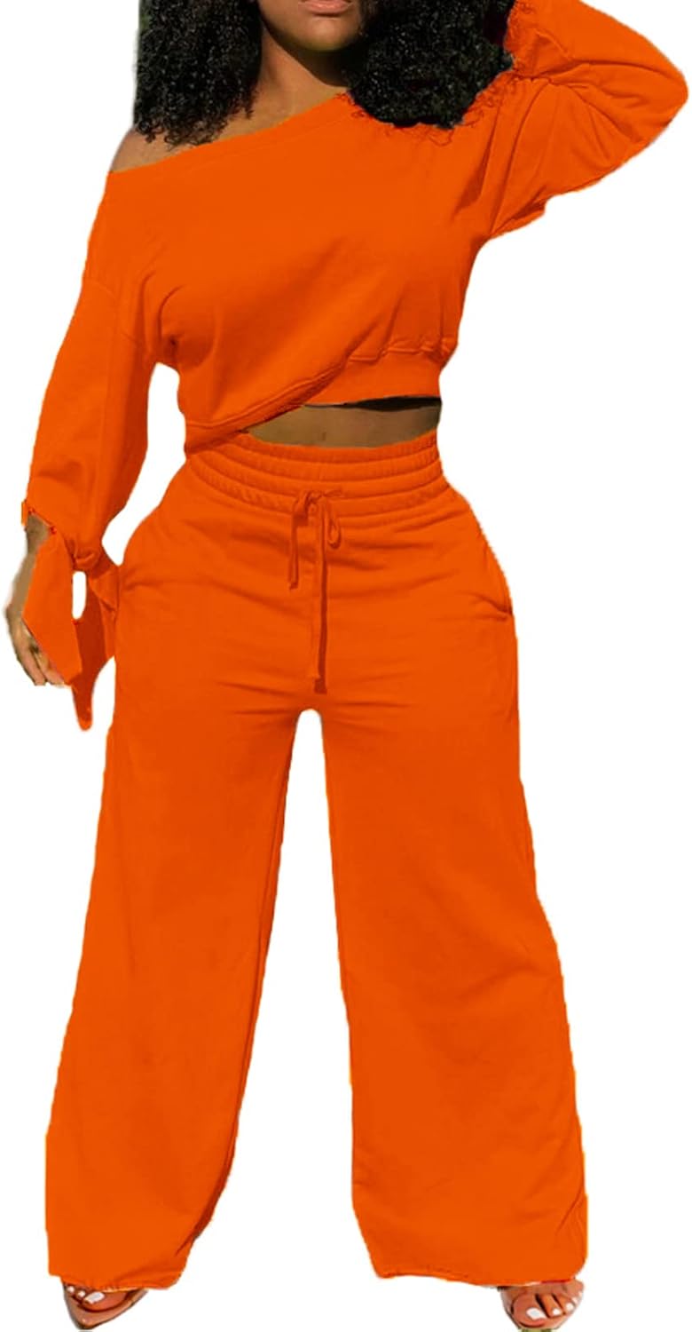 Damen Zweiteiler Set: Lässiges Off-Shoulder Outfit-Luzern Mode