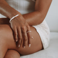 Ring für Damen | Gold | Perlen | Minimalistisch | Stilvoll | Komfortabel-Luzern Mode