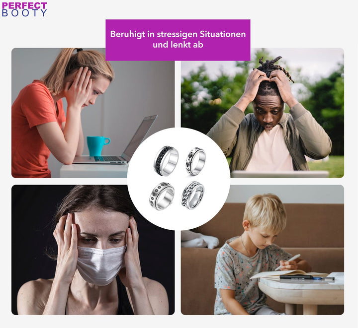Dreh-Ring | Stilvoll | Beruhigend | Langlebig | Vielseitig | Leicht | Anti-Stress-Luzern Mode