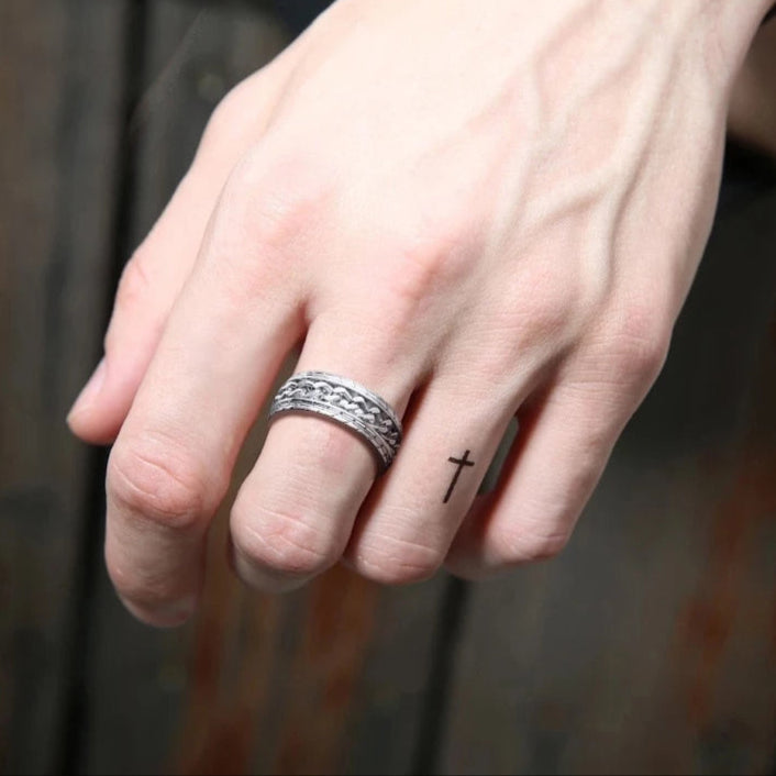 Dreh-Ring | Stilvoll | Beruhigend | Langlebig | Vielseitig | Leicht | Anti-Stress-Luzern Mode
