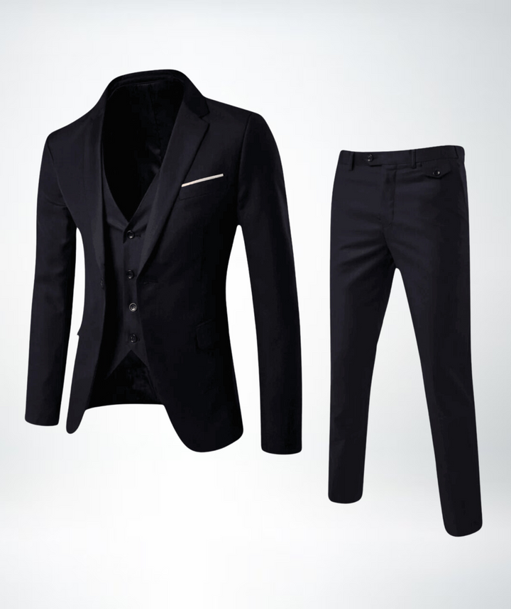 Herren Anzug Set Slim Fit Business Hochzeit dreiteilig-Luzern Mode