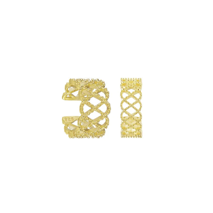 Earcuff | Luxus Silber Langlebig Königlicher Stil Stilvoll Einzigartig Komfortabel-Gold-Luzern Mode