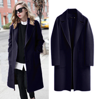 Damen Wollmantel Herbst Wintermode Eleganter Schnitt-Luzern Mode