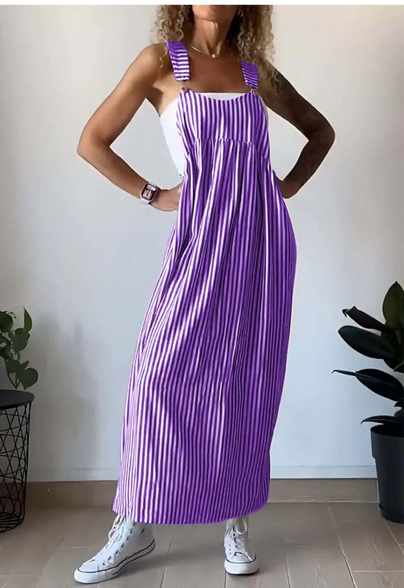 Casual Jumpsuit Damen | Streifen Look | Trendy | Locker | Alltag | Sommerstyle-Luzern Mode