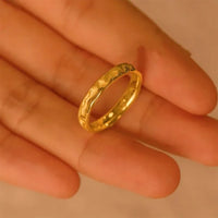 Goldring | Damen Stilvoll Filigran 18K Vergoldet Silber Langlebig Einzigartig-Luzern Mode