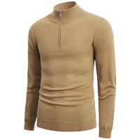Herren Pullover mit Reißverschluss - Eleganter Strickpullover-Luzern Mode