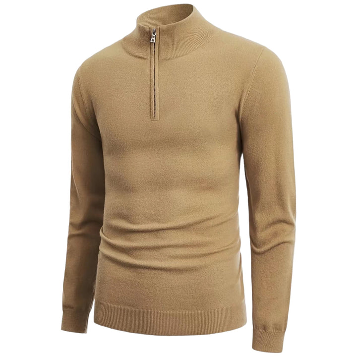 Herren Pullover mit Reißverschluss - Eleganter Strickpullover-Luzern Mode