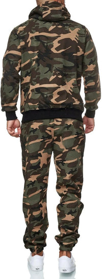 Herren Jogginganzug Kapuzenpullover Set Freizeitmode-Luzern Mode