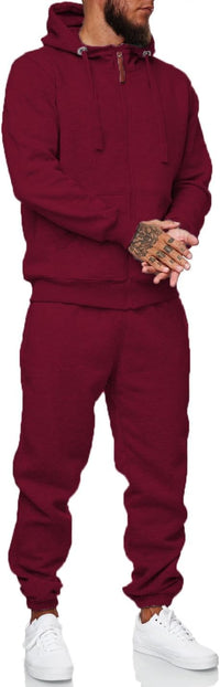 Herren Jogginganzug Kapuzenpullover Set Freizeitmode-Luzern Mode