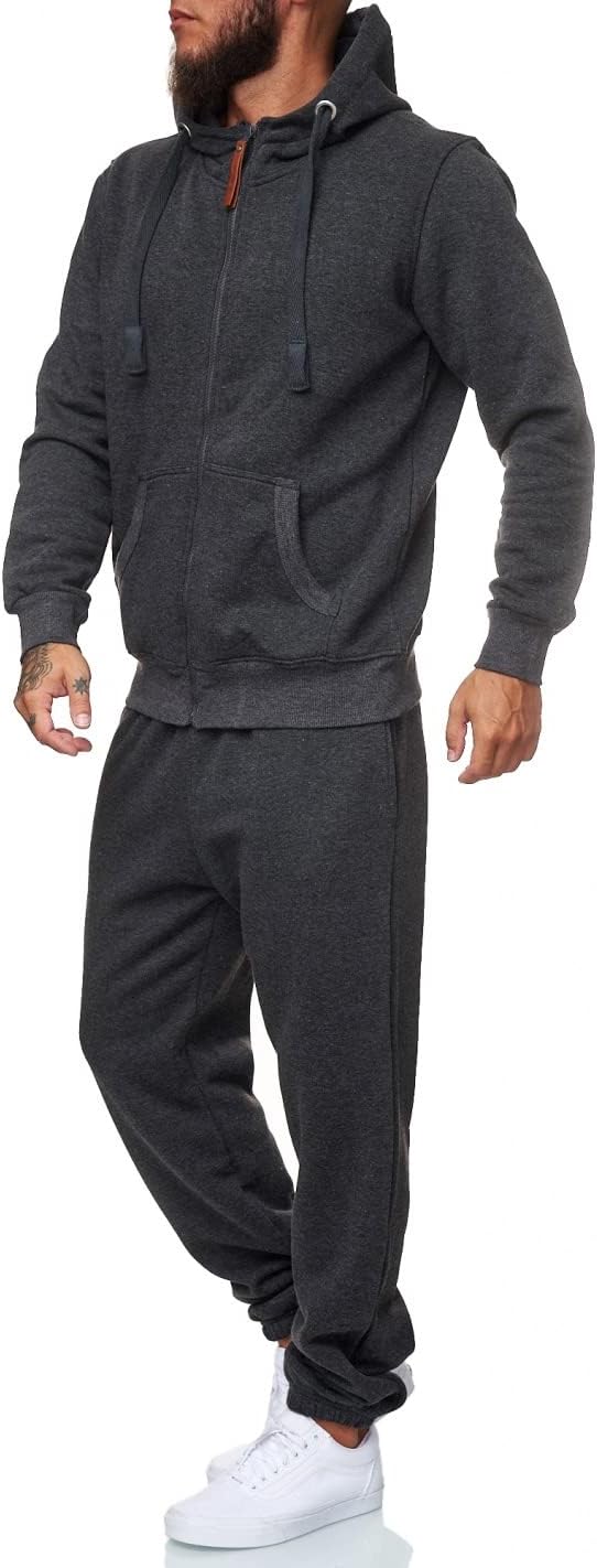 Herren Jogginganzug Kapuzenpullover Set Freizeitmode-Luzern Mode