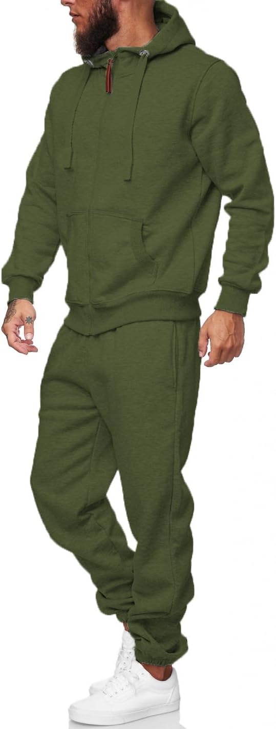 Herren Jogginganzug Kapuzenpullover Set Freizeitmode-Luzern Mode