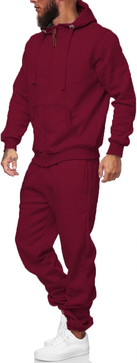 Herren Jogginganzug Kapuzenpullover Set Freizeitmode-Luzern Mode