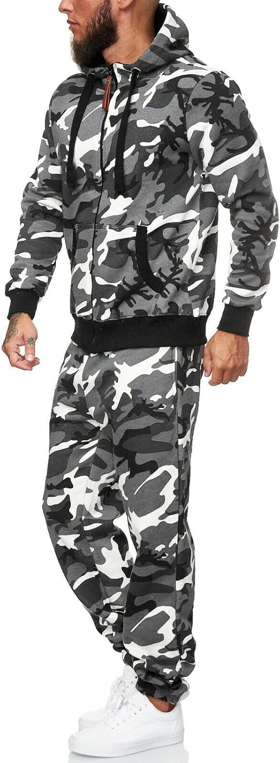 Herren Jogginganzug Kapuzenpullover Set Freizeitmode-Luzern Mode