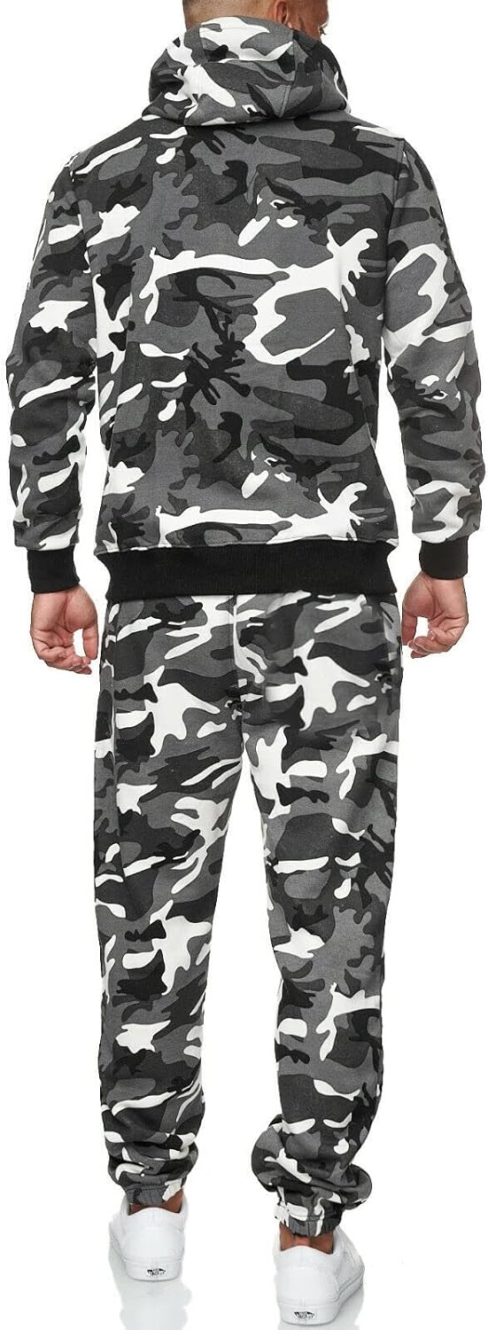 Herren Jogginganzug Kapuzenpullover Set Freizeitmode-Luzern Mode