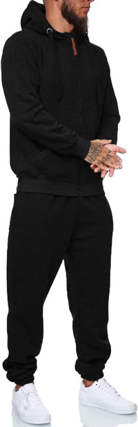 Herren Jogginganzug Kapuzenpullover Set Freizeitmode-Luzern Mode