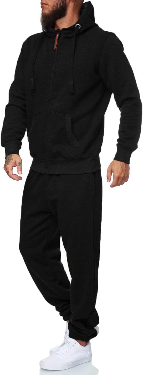 Herren Jogginganzug Kapuzenpullover Set Freizeitmode-Luzern Mode