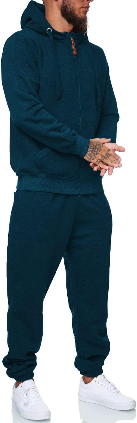 Herren Jogginganzug Kapuzenpullover Set Freizeitmode-Luzern Mode