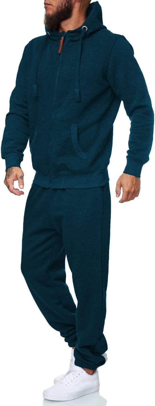 Herren Jogginganzug Kapuzenpullover Set Freizeitmode-Luzern Mode