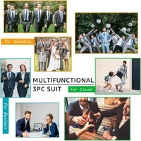 Herren Anzug Set mit Weste und Krawatte für Business-Luzern Mode