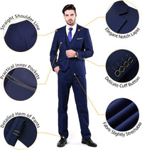 Herren Anzug Set mit Weste und Krawatte für Business-Luzern Mode