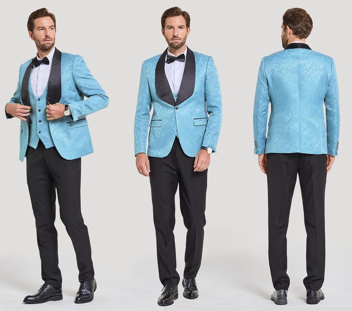 Herren Anzug Set mit Weste und Krawatte für Business-Luzern Mode
