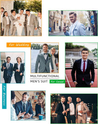 Herren Anzug Set mit Weste und Krawatte für Business-Luzern Mode
