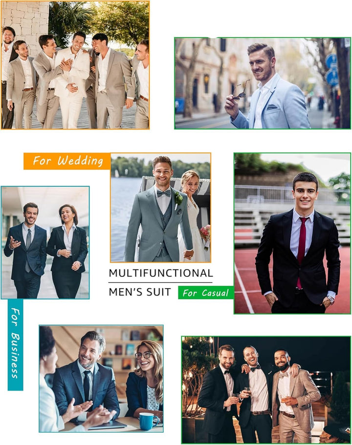 Herren Anzug Set mit Weste und Krawatte für Business-Luzern Mode